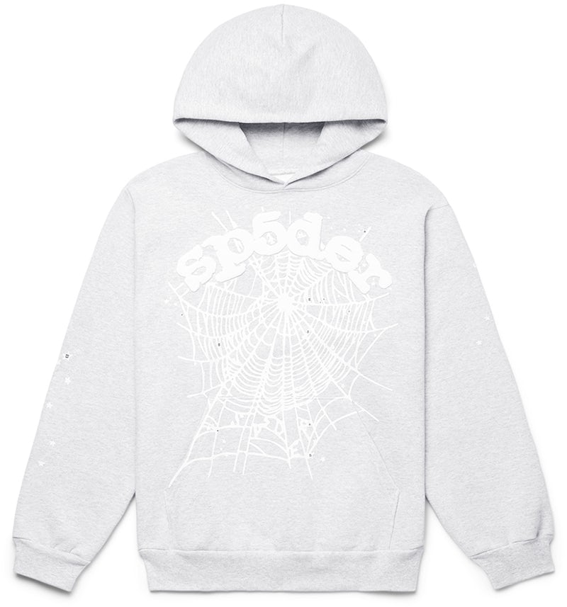Sp5der OG Web Hoodie Heather Grey