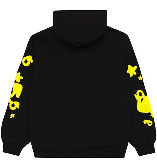 Sp5der Beluga Hoodie Onyx/Yellow