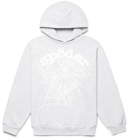 Sp5der OG Web Hoodie Heather Grey