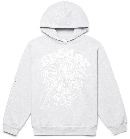 Sp5der OG Web Hoodie Heather Grey