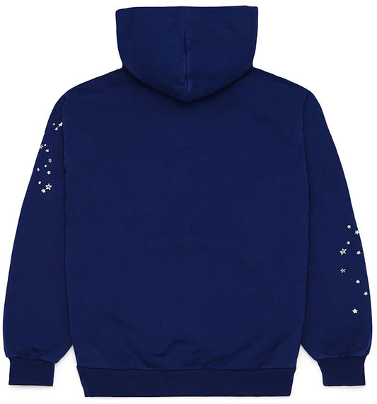 Sp5der OG Web Hoodie Navy - Alternate View